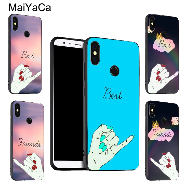 Чехол MaiYaCa BFF Best Friend для Red mi Note 9 8 Pro 7 8T 9S 9A 9C Mi 9T 10 Lite чехол POCO X3|Бамперы| |