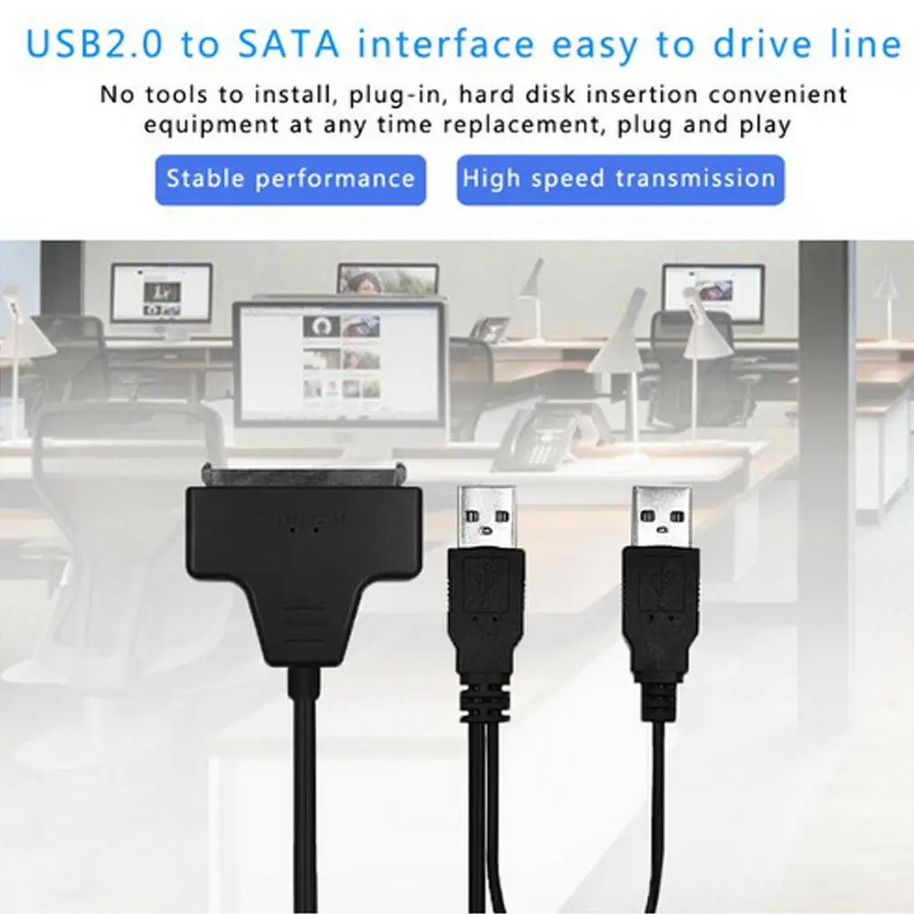 USB 3 0 SATA 7 15pin к 2 кабель адаптера для 5 HDD жесткий диск ноутбука | Электроника