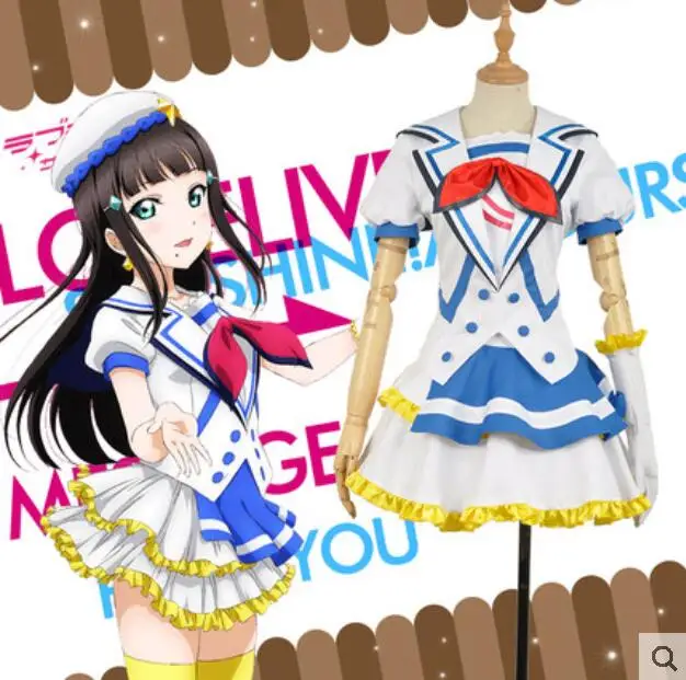 Hot Anime Lovelive!Sunshine!! Cosplay Aqours Kurosawa Dia Halloween jumping heart Cosplay Costume Female Man
Hot Anime Lovelive!Sunshine!! Cosplay Aqours Kurosawa Dia Halloween jumping heart Cosplay Costume Female Man