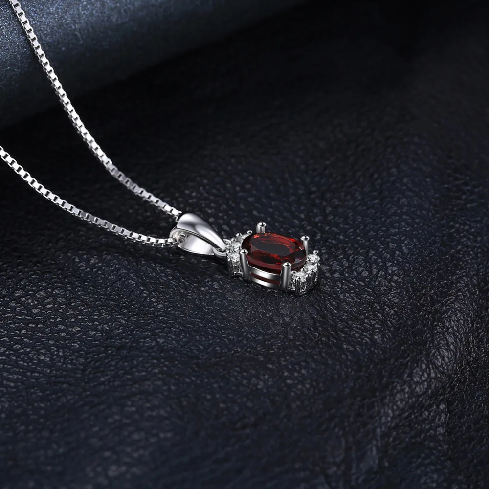 Jewelrypalace 1.2ct овальный Природный гранат Подвески для Для женщин 925 серебро Мода