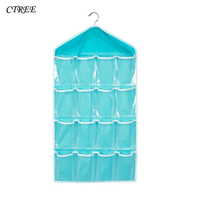 CTREE Home 16 Pockets Wardrobe Hanging Organizer Underwear Bras Sock Ties Jewelry Storage Bag Saving Space Tidy Organizer C758
CTREE Home 16 Pockets Wardrobe Hanging Organizer Underwear Bras Sock Ties Jewelry Storage Bag Saving Space Tidy Organizer C758