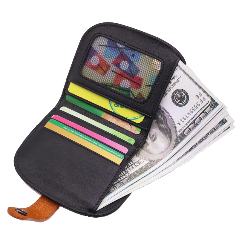 Fashion 100% Genuine Cow Leather Women Wallets Female Coin Purse Small Short Women Purses Slim Wallet Hasp Portefeuille Femme
Fashion 100% Genuine Cow Leather Women Wallets Female Coin Purse Small Short Women Purses Slim Wallet Hasp Portefeuille Femme