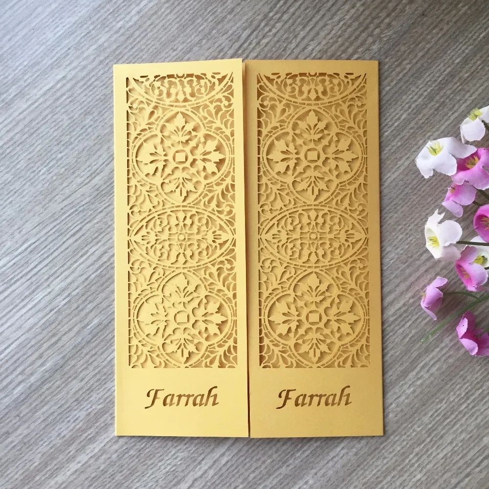 100pcs Laser Cut Customized Name On party birthday Wedding Invitation Card Decoration Bridal Shower Event & Party Supplies
100pcs Laser Cut Customized Name On party birthday Wedding Invitation Card Decoration Bridal Shower Event & Party Supplies