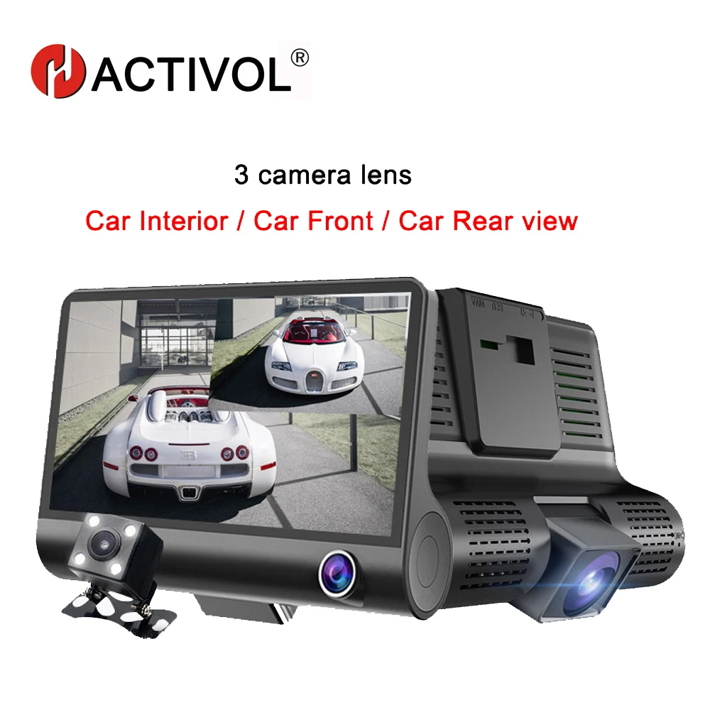 HACTIVOL Car Dvr 3 Camera Lens 4.0 Inch Video Recorder Dash Cam Auto Registrator Dual Lens With Rear View Camera DVRS Camcorder
HACTIVOL Car Dvr 3 Camera Lens 4.0 Inch Video Recorder Dash Cam Auto Registrator Dual Lens With Rear View Camera DVRS Camcorder