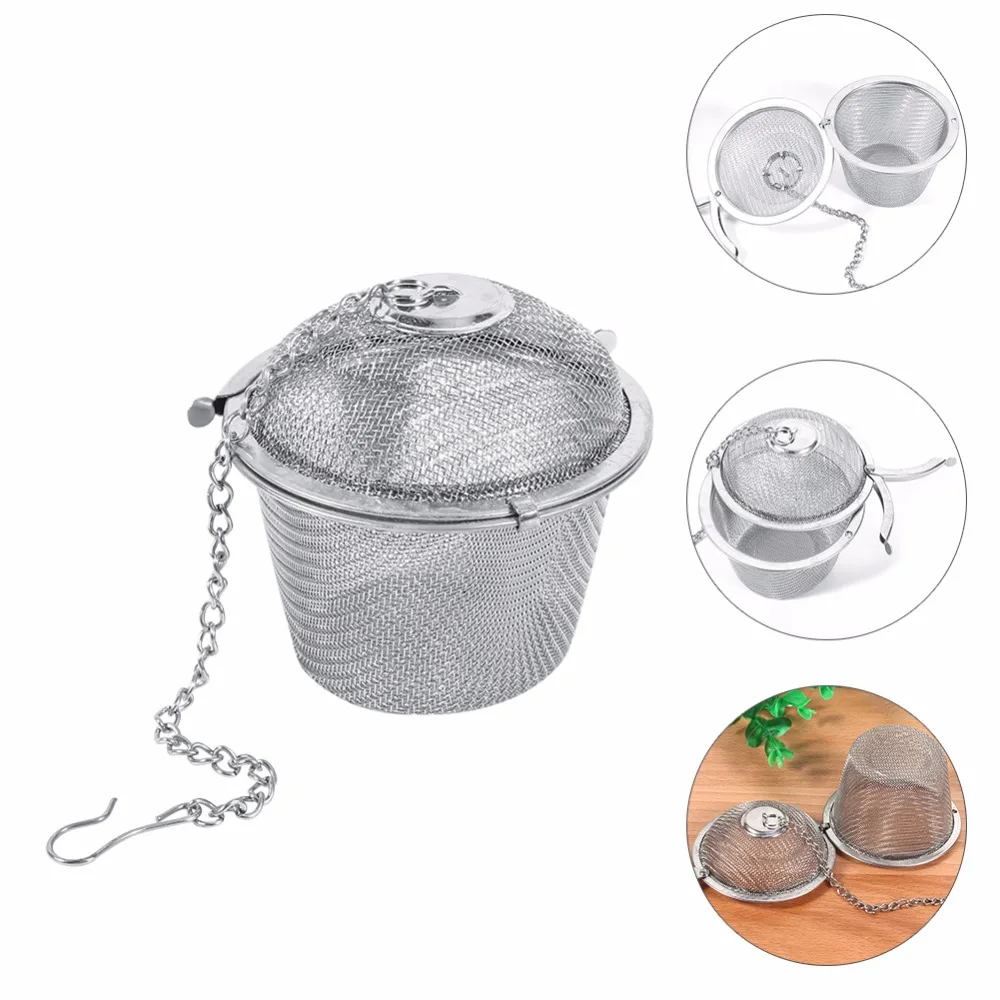 W 6.5cm Practical Tea Sphere Spice Strainer Mesh Infuser Filter Stainless Steel Herbal
W 6.5cm Practical Tea Sphere Spice Strainer Mesh Infuser Filter Stainless Steel Herbal