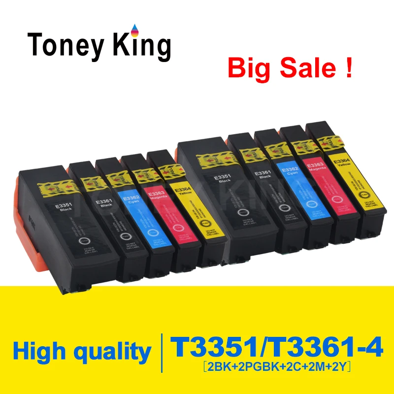33XL Compatible ink Cartridge For Epson XP530 XP630 XP830 XP635 XP540 XP640 XP645 XP900 T3351 T3361-T3364 For Europe Printer
33XL Compatible ink Cartridge For Epson XP530 XP630 XP830 XP635 XP540 XP640 XP645 XP900 T3351 T3361-T3364 For Europe Printer