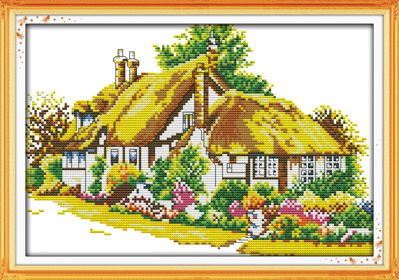 Country cabins (3) cross stitch kit lanscape garden 14ct 11ct count printed canvas stitching embroidery DIY handmade needlework
Country cabins (3) cross stitch kit lanscape garden 14ct 11ct count printed canvas stitching embroidery DIY handmade needlework