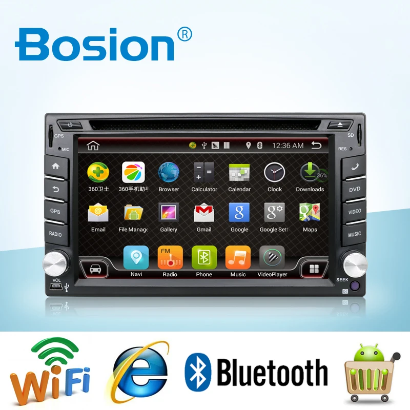 Универсальный 2 din Android 7 1 автомобильный dvd плеер GPS + Wifi Bluetooth радио процессор ГБ DDR3