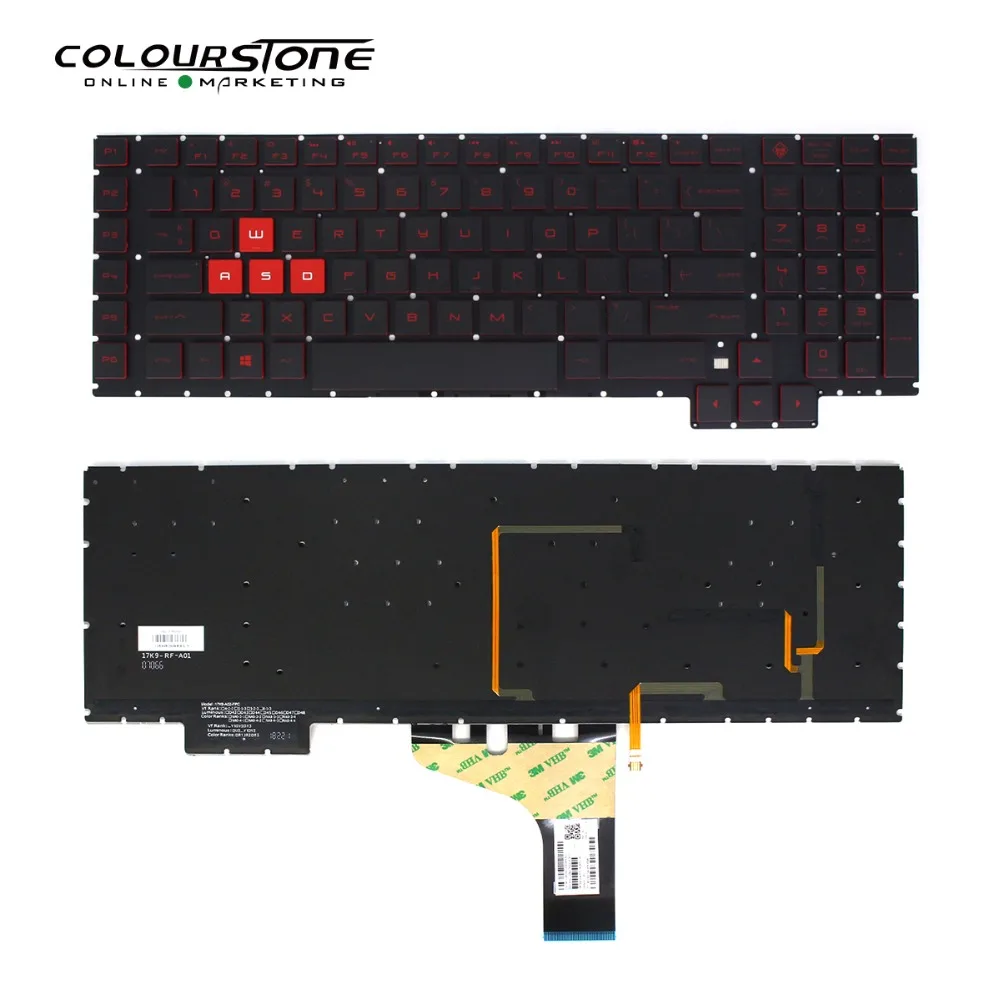 17-AN US backlit keyboard for HP OMEN 17-an 17-an00 17-an013tx 17-an014tx 17-an031tx 7-an011dx 17-an012dx black no frame
17-AN US backlit keyboard for HP OMEN 17-an 17-an00 17-an013tx 17-an014tx 17-an031tx 7-an011dx 17-an012dx black no frame