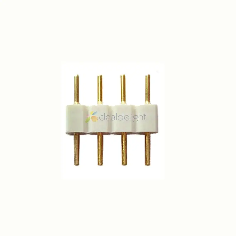 Whole Sale 100pcs 4-Pin Male Connector Adapter for 3528/5050 SMD RGB LED Strip Light
Whole Sale 100pcs 4-Pin Male Connector Adapter for 3528/5050 SMD RGB LED Strip Light