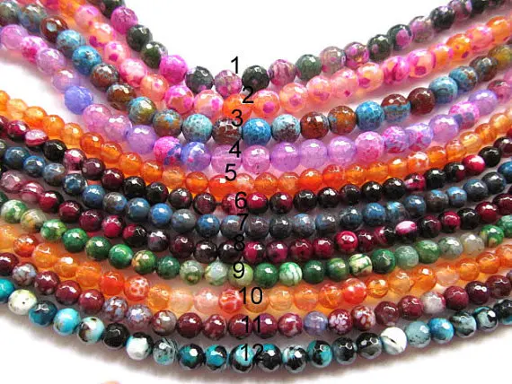 fashion 4mm 10strands Agate multicolor gemstone faceted round ball cherry jewelry beads 
fashion 4mm 10strands Agate multicolor gemstone faceted round ball cherry jewelry beads