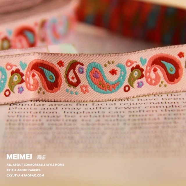 

5/8" 16mmX10yards /lot Cartoon ribbon handmade accessories laciness Woven Jacquard Ribbon with love ZERZEEMOOY