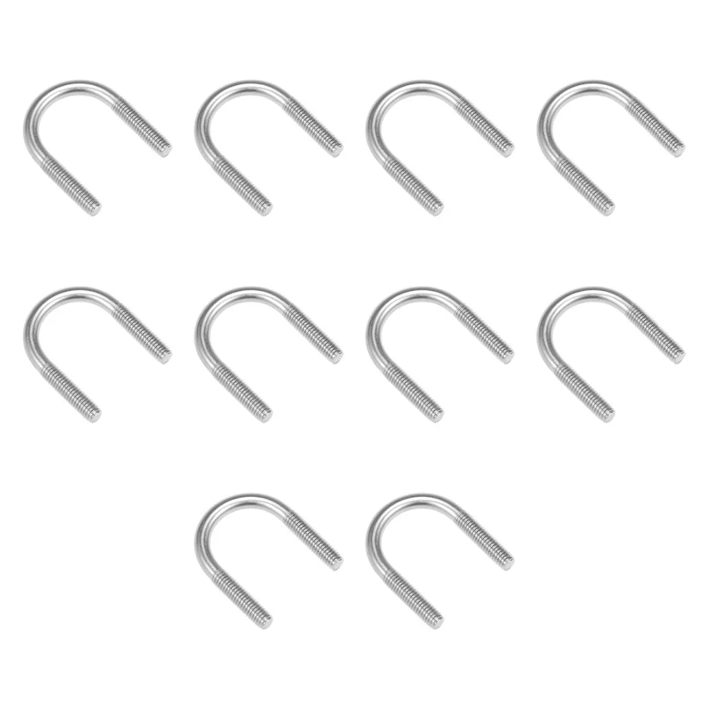 Uxcell 10Pcs Bolts M6 304 Stainless Steel U-Bolt Fastener For 22mm Pipe Diameter To Vehicle Ship Bridge Tunnel Railway Fasteners
Uxcell 10Pcs Bolts M6 304 Stainless Steel U-Bolt Fastener For 22mm Pipe Diameter To Vehicle Ship Bridge Tunnel Railway Fasteners