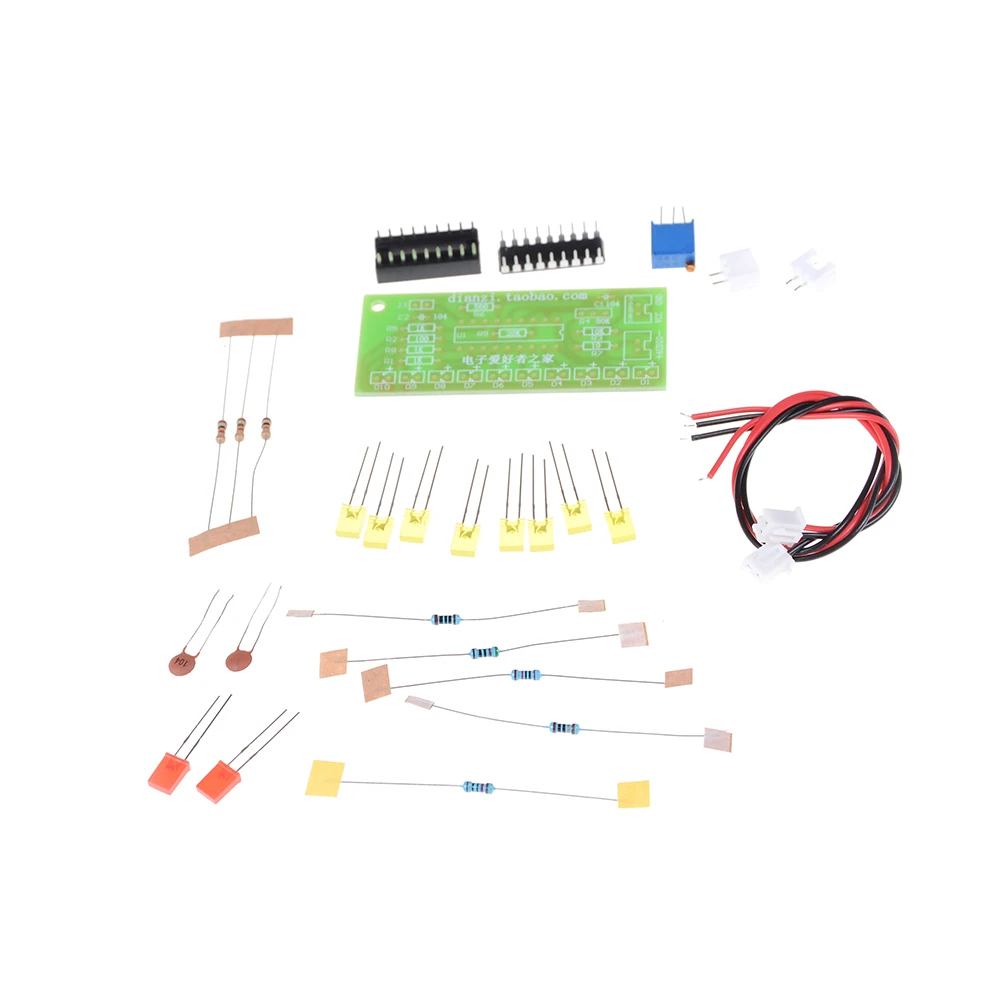 1 шт. электронный diy комплект LM3915 индикатор уровня звука DIY kit производственный