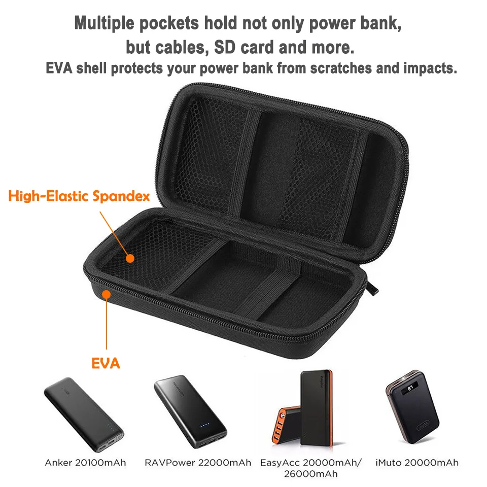 Easyacc Power bank EVA Pouch Case for Anker Aukey Rock PISEN Baseus External Battery Case Portable Customized Travel Pouch
Easyacc Power bank EVA Pouch Case for Anker Aukey Rock PISEN Baseus External Battery Case Portable Customized Travel Pouch