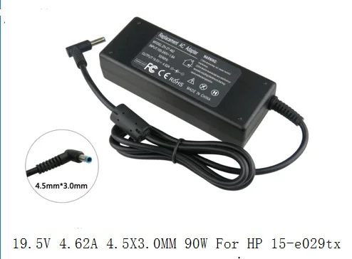 19.5V 4.62A 4.5X3.0MM 90W For HP Envy 17 Pavilion 15 Notebook PC 15-e029TX Laptop Battery Charger Power Adapter
19.5V 4.62A 4.5X3.0MM 90W For HP Envy 17 Pavilion 15 Notebook PC 15-e029TX Laptop Battery Charger Power Adapter