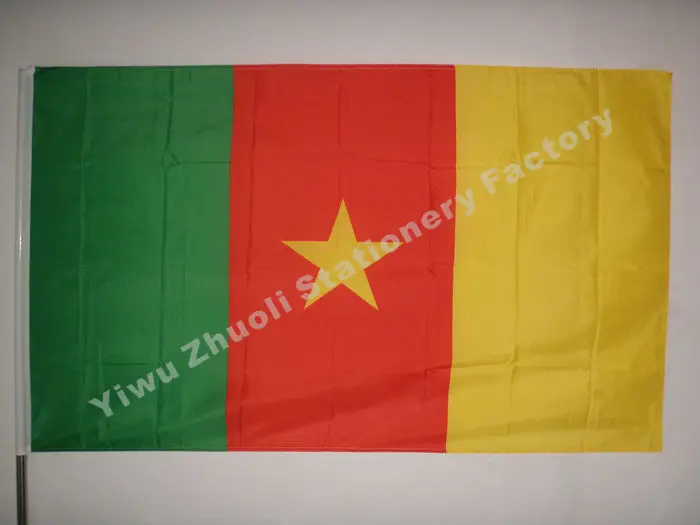 Cameroon Flag 150X90cm (3x5FT) 115g 100D Polyester Double Stitched High Quality Free Shipping
Cameroon Flag 150X90cm (3x5FT) 115g 100D Polyester Double Stitched High Quality Free Shipping