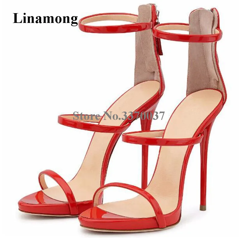 Women Slim Style Three Straps Patent Leather Basic Strappy High Heel Sandals 15 Colors Shiny Gold Sandals Dress Shoes
Women Slim Style Three Straps Patent Leather Basic Strappy High Heel Sandals 15 Colors Shiny Gold Sandals Dress Shoes