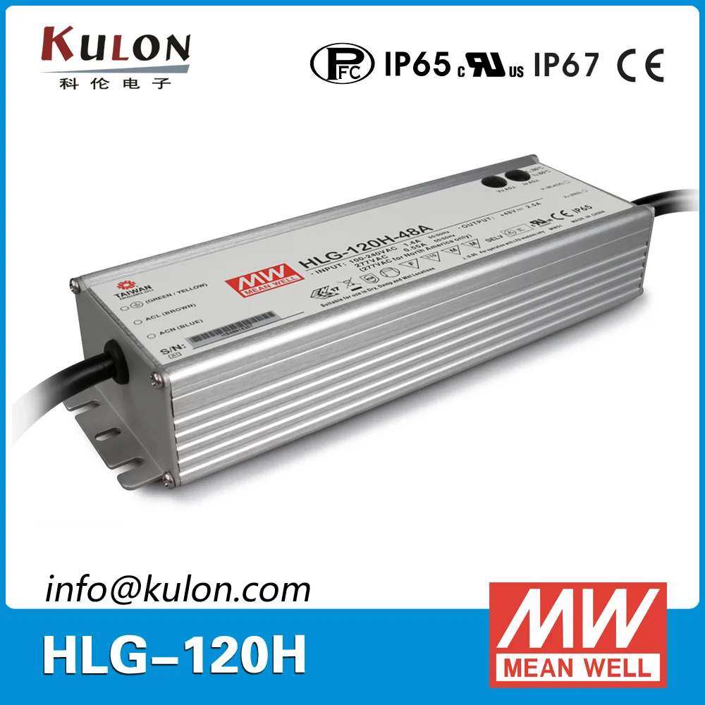 Оригинальный водонепроницаемый Светодиодный источник питания Meanwell HLG-120H-24A 120W 24V 5A
Оригинальный водонепроницаемый Светодиодный источник питания Meanwell HLG-120H-24A 120W 24V 5A