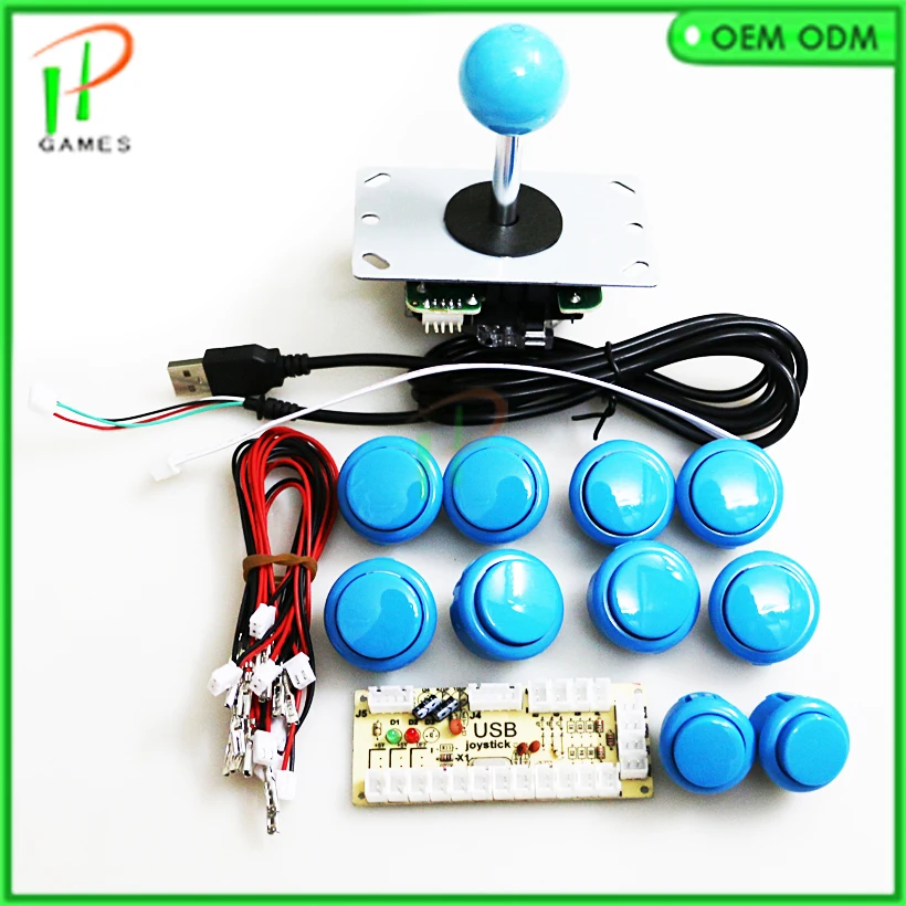DIY аркадный джойстик Kit Zero Delay Arcade USB энкодер для ПК Джойстик Sanwa аркадных игр |