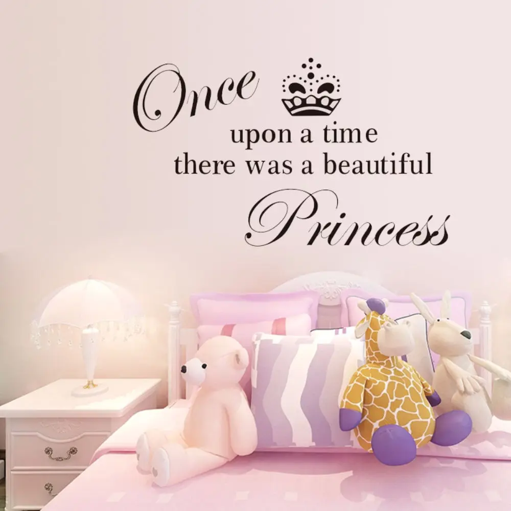 ZOOYOO Once Upon A Time Sentence Girls Room Wall Decals Removable Crown Wall Stickers Princess Home Decor Girls Room Decoration
ZOOYOO Once Upon A Time Sentence Girls Room Wall Decals Removable Crown Wall Stickers Princess Home Decor Girls Room Decoration