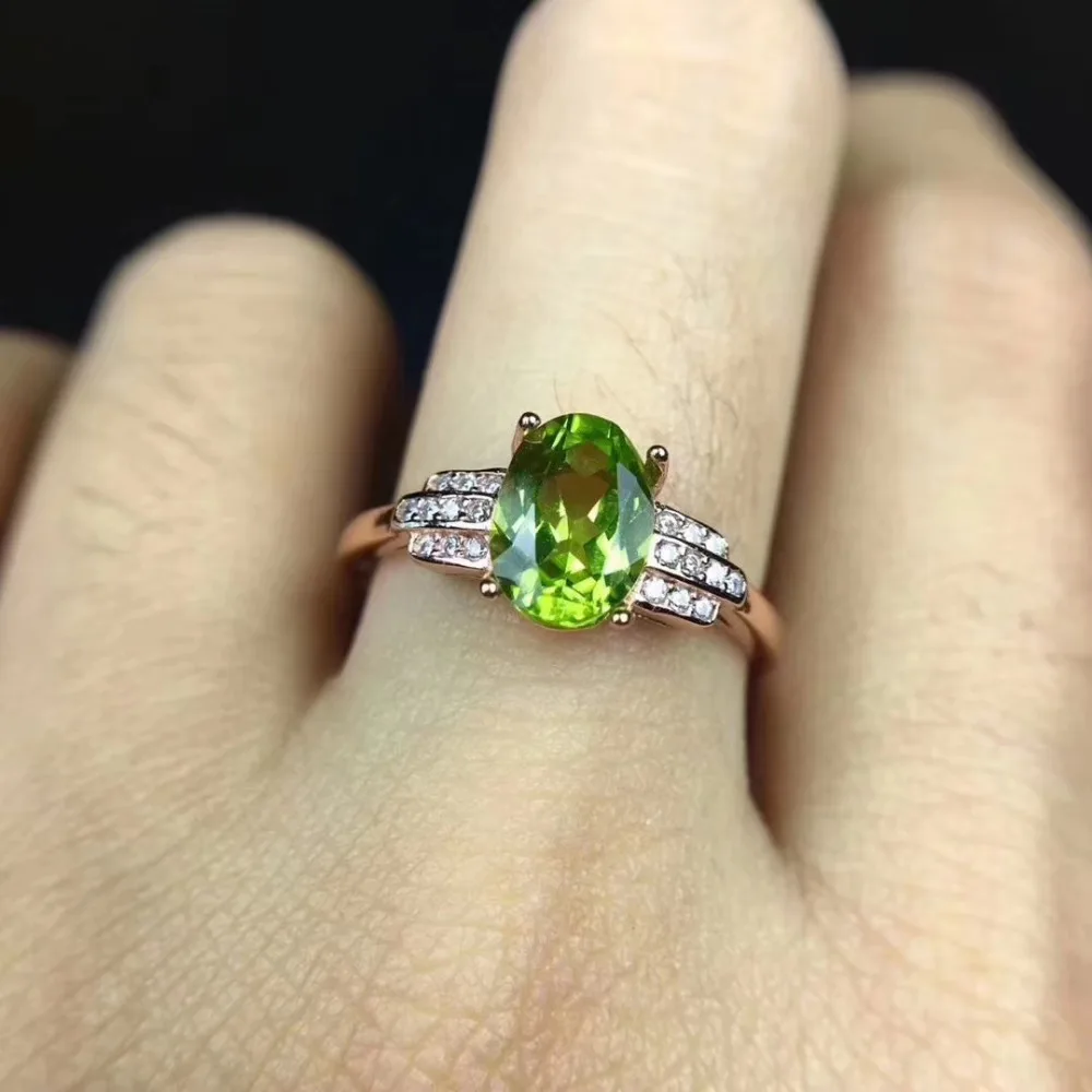 Fashion elegance Natural green peridot gem Ring S925 Silver Natural olivine Ring women party gift fine geometry Ring Jewelry
Fashion elegance Natural green peridot gem Ring S925 Silver Natural olivine Ring women party gift fine geometry Ring Jewelry