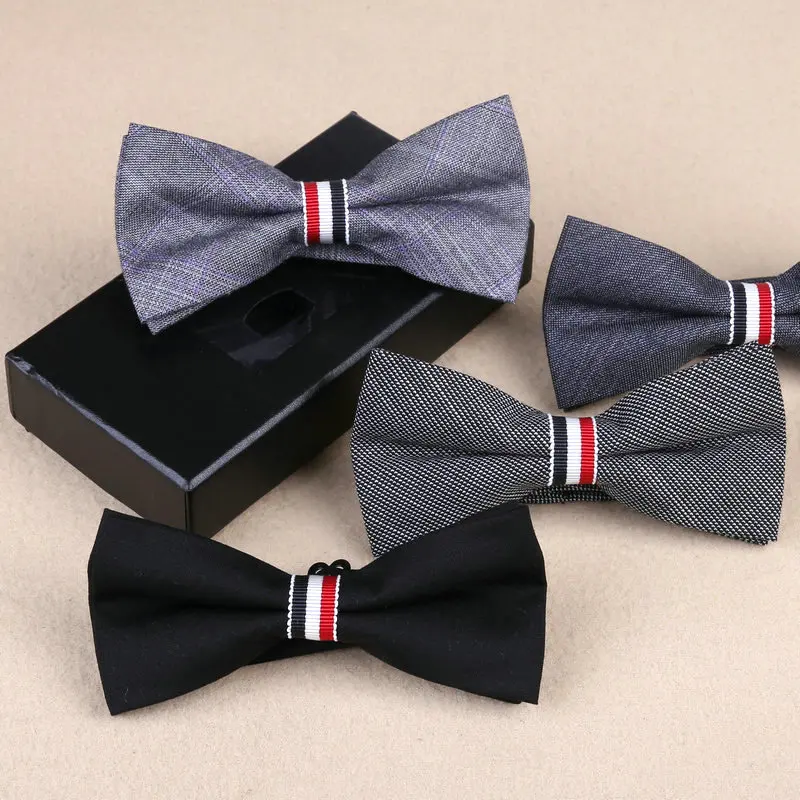 Новый однотонный галстук бабочка для мужчин уникальный мужской смокинга из