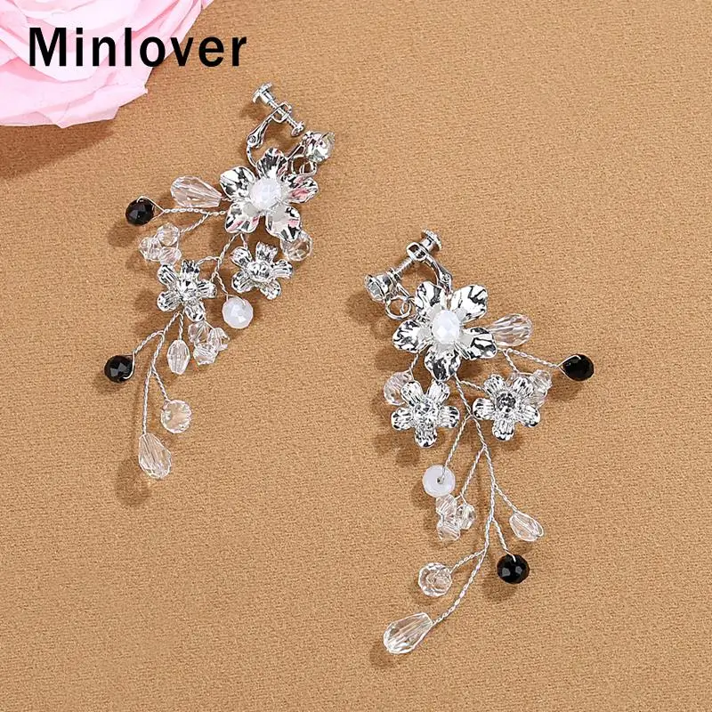 Minlover Crystal Hair Combs & Clip Earrings Set Hair Ornaments Flower Leaf Handmade Wedding Bridal Hair Accessories FS169+EH1346
Minlover Crystal Hair Combs & Clip Earrings Set Hair Ornaments Flower Leaf Handmade Wedding Bridal Hair Accessories FS169+EH1346