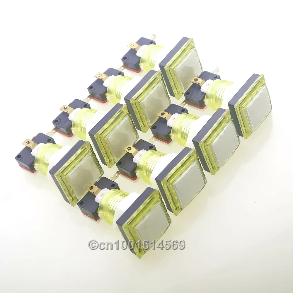 Reyann 8pcs/lot 34mm 5V Angular Square Illuminated Buttons Arcade LED Lamp Color Body Push Button For Arcade Game DIY - Yellow
Reyann 8pcs/lot 34mm 5V Angular Square Illuminated Buttons Arcade LED Lamp Color Body Push Button For Arcade Game DIY - Yellow