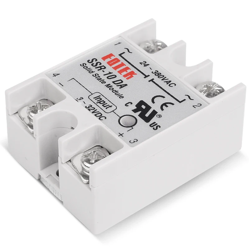 DC-AC 220V Relais Industrial Solid State Relay SSR 40 DA 3-32V DC Input and 24-380V Output 40A AC Output Load with Plastic Cover
DC-AC 220V Relais Industrial Solid State Relay SSR 40 DA 3-32V DC Input and 24-380V Output 40A AC Output Load with Plastic Cover