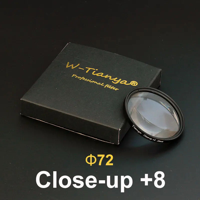 

W-YIANYA 72mm Close up Macro +8 Close-Up Closeup Lens Filter for 72 mm Digital Camera Lenses