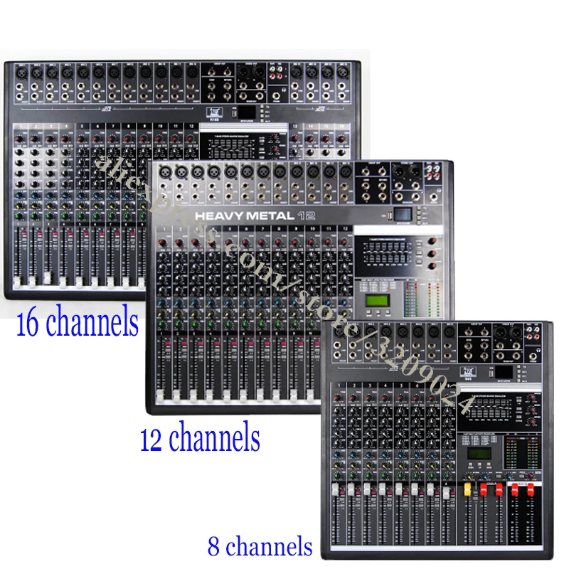 Professional Mixer 8 12 16 Channel Bluetooth USB Stage Karaoke Conference Wedding Effects Processor Microphone Mixer
Professional Mixer 8 12 16 Channel Bluetooth USB Stage Karaoke Conference Wedding Effects Processor Microphone Mixer