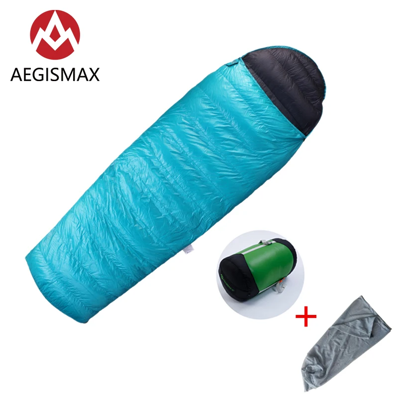 

AEGISMAX EPLUS 400 Ultralight Envelope Type Adult Outdoor Camping Hiking White Goose Down Spring Autumn Down Sleeping Bag