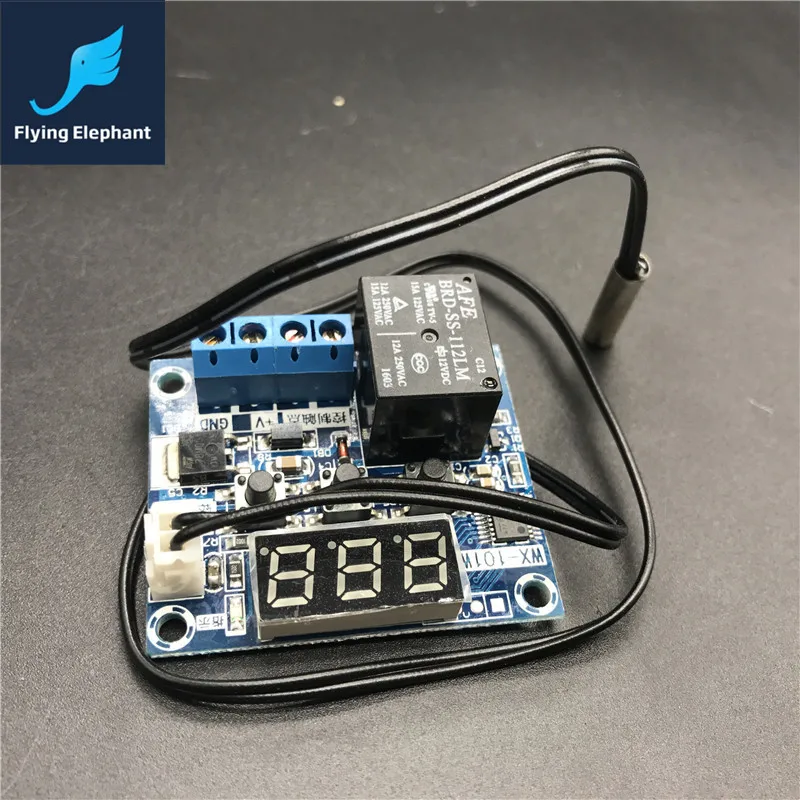 DC12V Power Supply Board + Sensor WX-101 patch version High-precision Digital Temperature Controller
DC12V Power Supply Board + Sensor WX-101 patch version High-precision Digital Temperature Controller