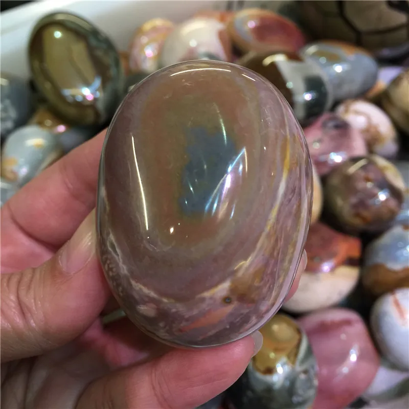 1 шт. натуральный цветной Океанский камень пальмовый нестандартный Гладкий