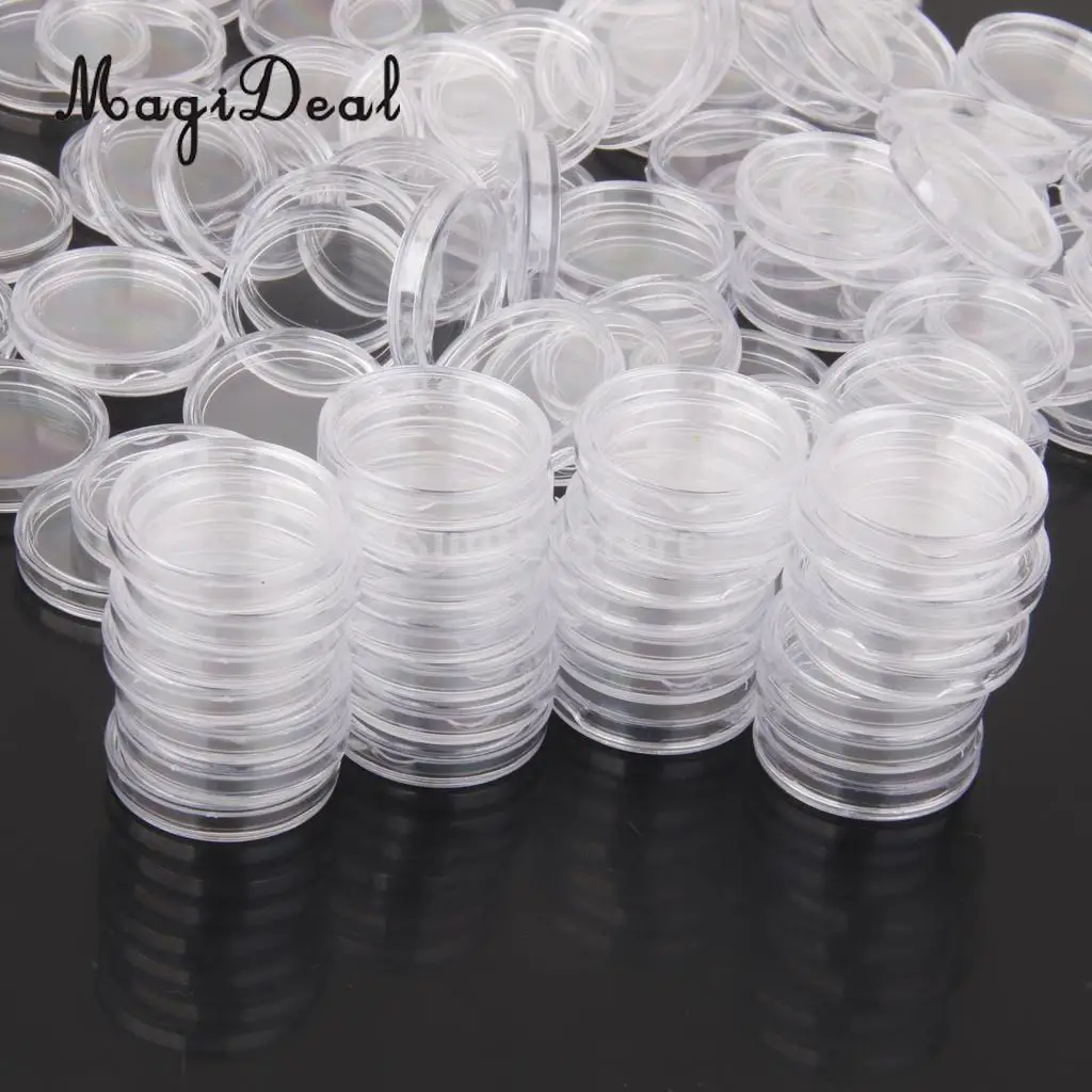 MagiDeal 100pcs/Lot Clear Coin Capsules Containers Boxes Holders for Collections 20mm/25mm /27mm/35mm/40mm
MagiDeal 100pcs/Lot Clear Coin Capsules Containers Boxes Holders for Collections 20mm/25mm /27mm/35mm/40mm