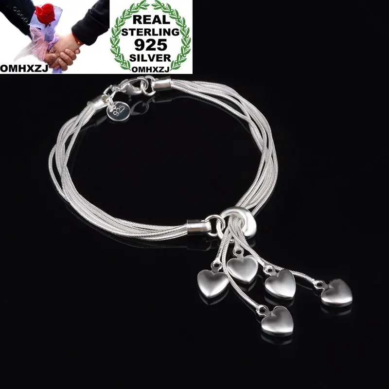 OMHXZJ Wholesale Personality Fashion OL Woman Girl Party Gift Silver Multi Lines Star Charm 925 Sterling Silver Bracelet BR45
OMHXZJ Wholesale Personality Fashion OL Woman Girl Party Gift Silver Multi Lines Star Charm 925 Sterling Silver Bracelet BR45