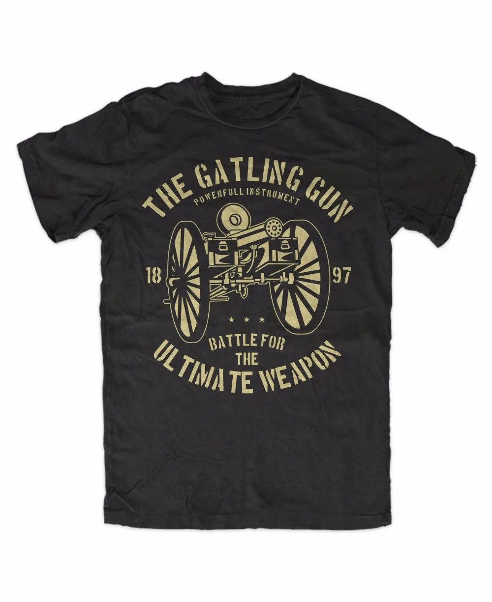 New Men T Shirt Fashion Top Tee Plus Size Free Shipping Gatling Gun Premium T Shirt Cotton Men Short Sleeve Tee Shirts
New Men T Shirt Fashion Top Tee Plus Size Free Shipping Gatling Gun Premium T Shirt Cotton Men Short Sleeve Tee Shirts