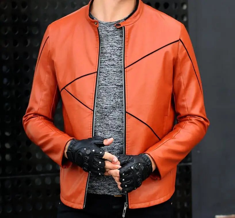 S--3XL / Hot / Winter Men's New Fashion Leisure Handsome Thin PU Leather Tide Jacket Coats
S--3XL / Hot / Winter Men's New Fashion Leisure Handsome Thin PU Leather Tide Jacket Coats