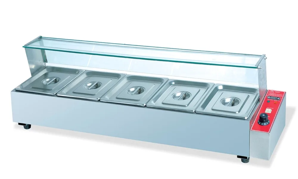 Нержавеющая сталь коммерческий Электрический 5 кастрюль bain marie Столярный соус