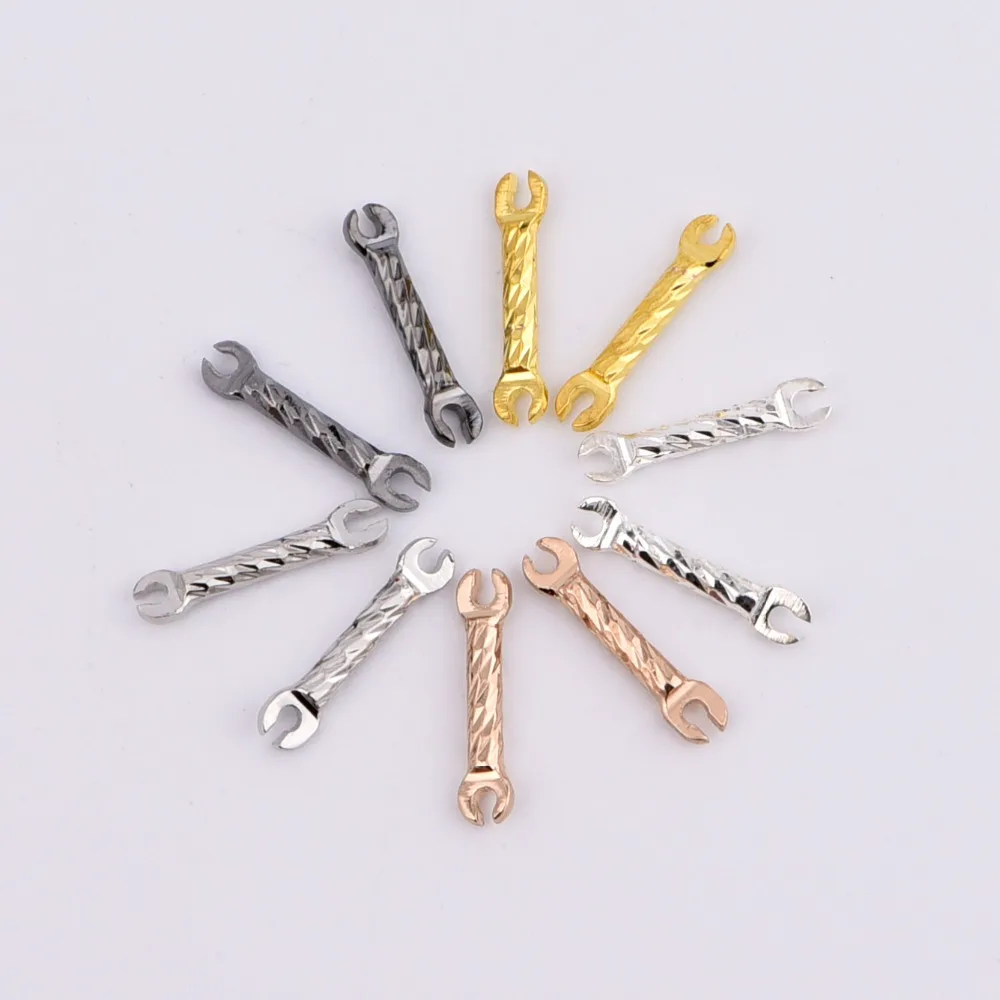 10pcs/lot zhu ru 15x2mm wrench Home repair tool Cartoon children's toys for Jewelry Making Accessories Findings DIY | Украшения и