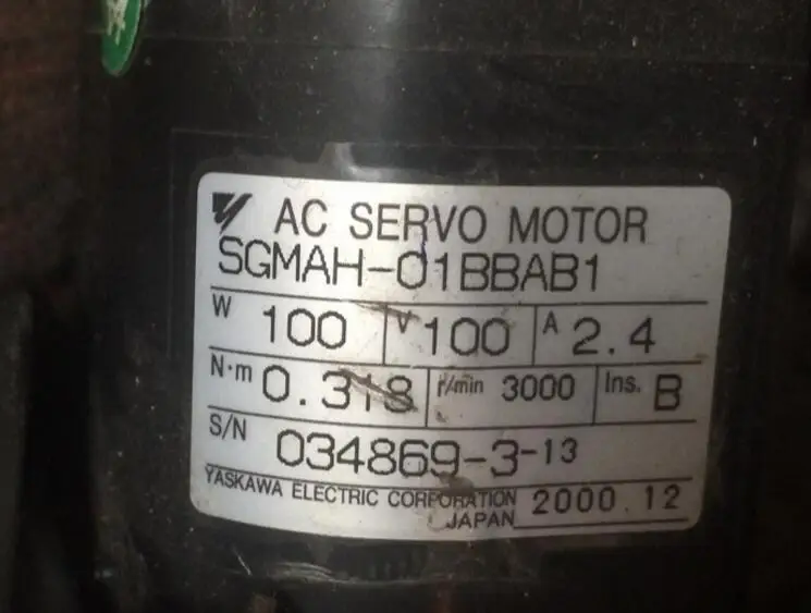 servo motor SGMAH-01BBAB , Used one , 90% appearance new , 3 months warranty , in stock
servo motor SGMAH-01BBAB , Used one , 90% appearance new , 3 months warranty , in stock