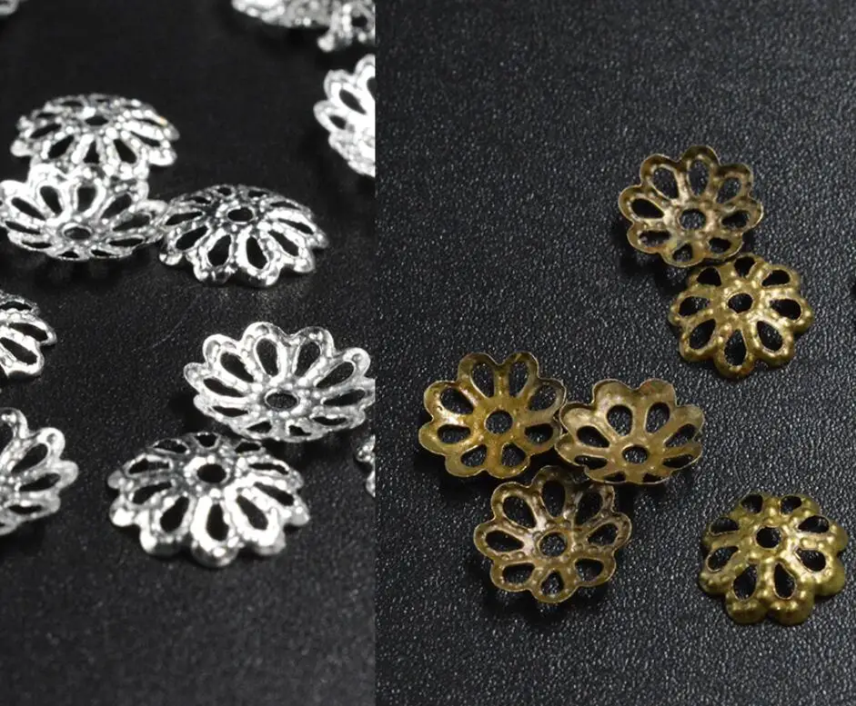 FLTMRH 600pcs/lot High Quality DIY Gold/Silver Color Hollow Flower Metal Charms Bead Caps for Jewelry Making 10mm
FLTMRH 600pcs/lot High Quality DIY Gold/Silver Color Hollow Flower Metal Charms Bead Caps for Jewelry Making 10mm