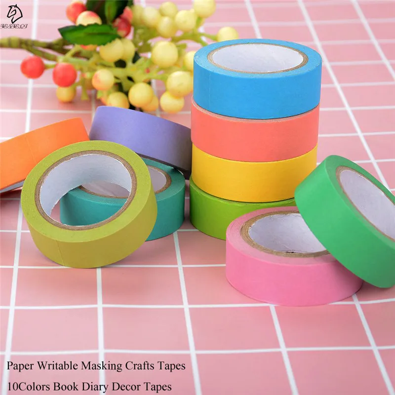 1.5cm*10M Multi Purpose Paper Washi Tape Candy Color DIY Writable Sticky Masking Crafts Tape For Book Diary Decor 10 Colors
1.5cm*10M Multi Purpose Paper Washi Tape Candy Color DIY Writable Sticky Masking Crafts Tape For Book Diary Decor 10 Colors