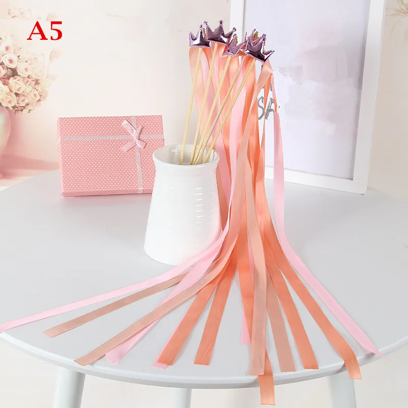 36pcs /lot Colorful Crown Ribbon Wands Twirling Wedding Ribbon Streamer Stick Marriage Wedding Decoration Party Supplies
36pcs /lot Colorful Crown Ribbon Wands Twirling Wedding Ribbon Streamer Stick Marriage Wedding Decoration Party Supplies
