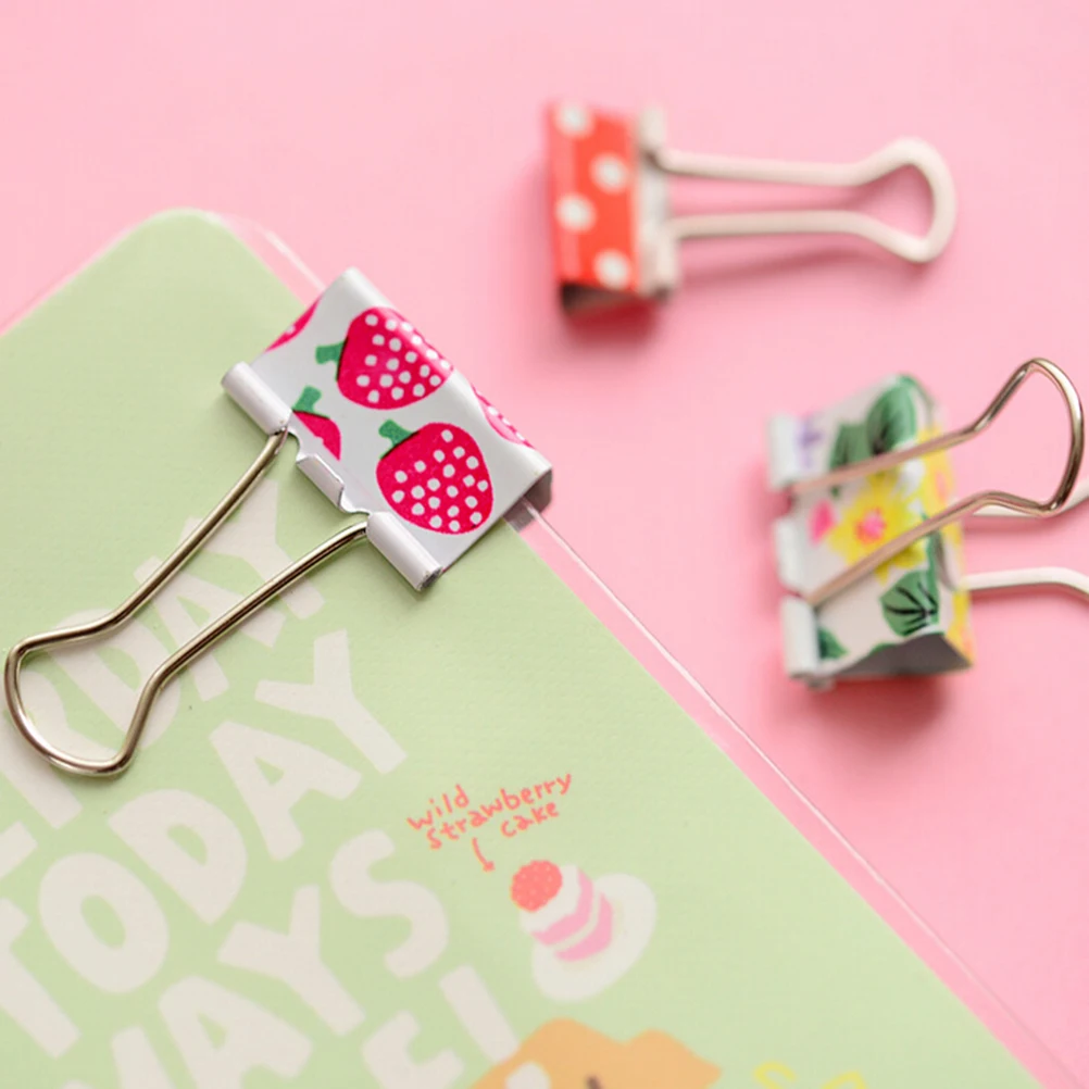 6pcs small and 6pcs larger Fresh Style Flower Printed Metal Binder Clips Office learning Supplies
6pcs small and 6pcs larger Fresh Style Flower Printed Metal Binder Clips Office learning Supplies
