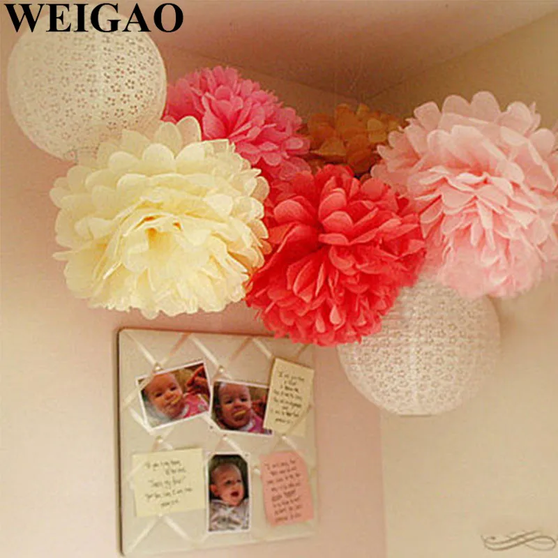 WEIGAO 5Pcs 10/20/30cm Tissue Paper Pom Poms Birthday Party Backdrop Paper Pompoms Flowers Wedding Decoration Baby Shower Decor
WEIGAO 5Pcs 10/20/30cm Tissue Paper Pom Poms Birthday Party Backdrop Paper Pompoms Flowers Wedding Decoration Baby Shower Decor