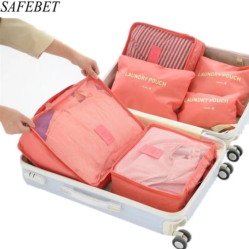 SAFEBET Brand 6PCS/Set High Quality Waterproof Oxford Travel Mesh Bag In Bag Multifunction Portable Organizer Bag Travel Packing
SAFEBET Brand 6PCS/Set High Quality Waterproof Oxford Travel Mesh Bag In Bag Multifunction Portable Organizer Bag Travel Packing