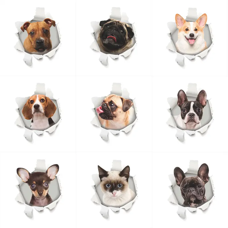 3D View Dogs Cats Hole Wall Stickers Toilet Bathroom Decorations PVC Home Kitchen Room Decor Wall Refrigerator Mural Art Decals
3D View Dogs Cats Hole Wall Stickers Toilet Bathroom Decorations PVC Home Kitchen Room Decor Wall Refrigerator Mural Art Decals