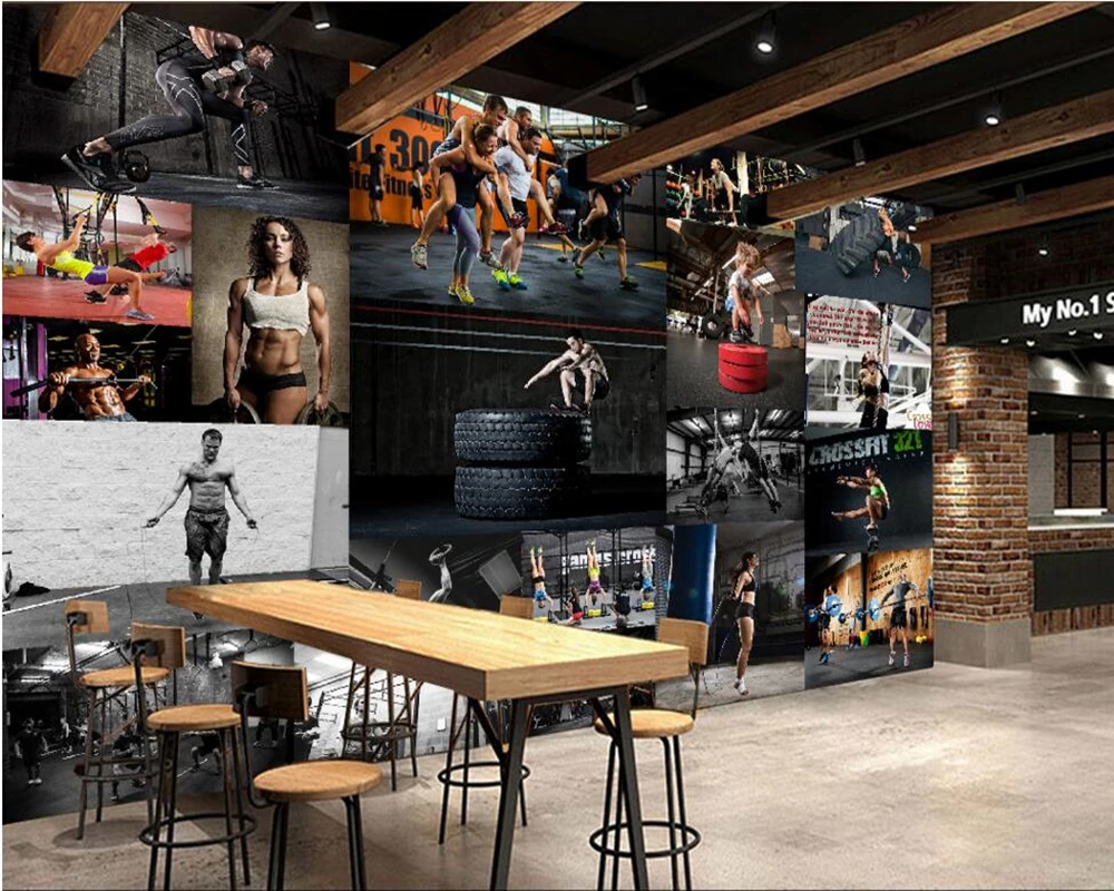 Custom Decorative Wallpaper, Fitness Bodybuilding,Photo Mural For Living Room Hotel KTV Gym Background Wallpaper papel de parede
Custom Decorative Wallpaper, Fitness Bodybuilding,Photo Mural For Living Room Hotel KTV Gym Background Wallpaper papel de parede